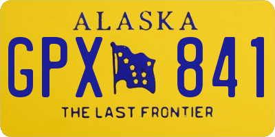 AK license plate GPX841