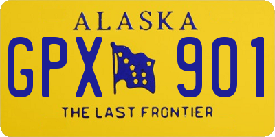 AK license plate GPX901