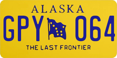 AK license plate GPY064