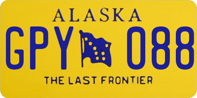 AK license plate GPY088