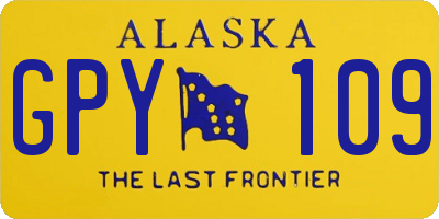 AK license plate GPY109
