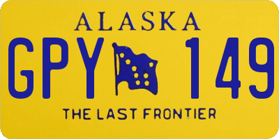 AK license plate GPY149