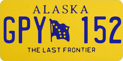 AK license plate GPY152