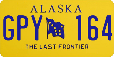 AK license plate GPY164