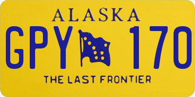 AK license plate GPY170