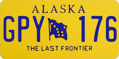 AK license plate GPY176
