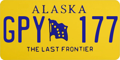 AK license plate GPY177