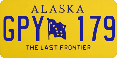 AK license plate GPY179
