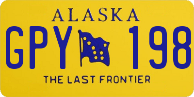 AK license plate GPY198