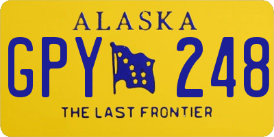 AK license plate GPY248
