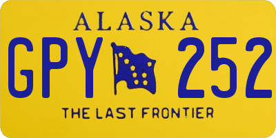 AK license plate GPY252