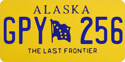 AK license plate GPY256