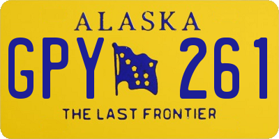 AK license plate GPY261