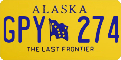 AK license plate GPY274