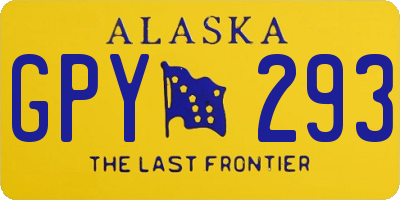 AK license plate GPY293