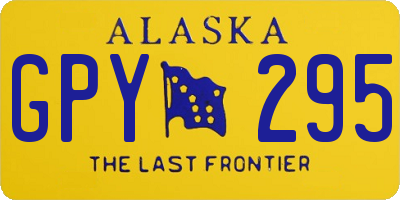 AK license plate GPY295