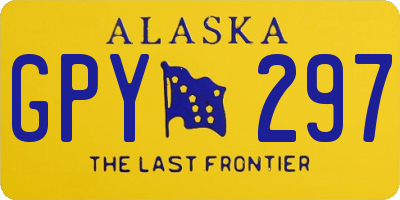 AK license plate GPY297