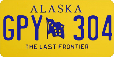 AK license plate GPY304