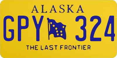 AK license plate GPY324