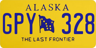 AK license plate GPY328