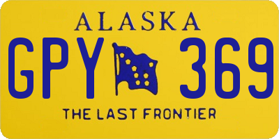 AK license plate GPY369