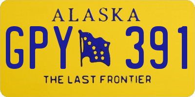 AK license plate GPY391