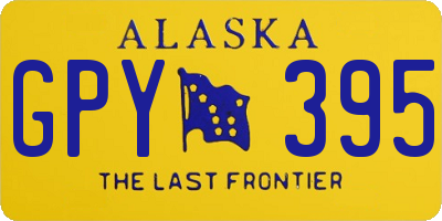 AK license plate GPY395