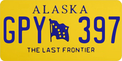 AK license plate GPY397