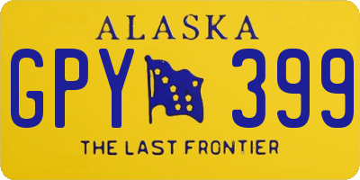 AK license plate GPY399