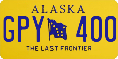 AK license plate GPY400