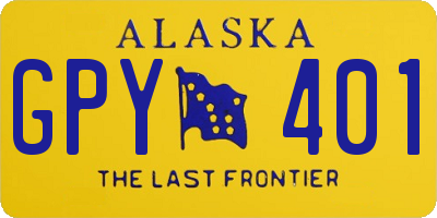 AK license plate GPY401