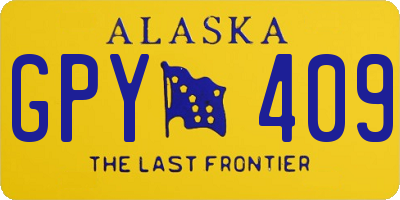 AK license plate GPY409
