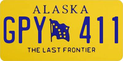 AK license plate GPY411