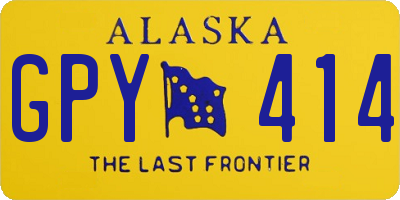 AK license plate GPY414