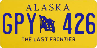 AK license plate GPY426