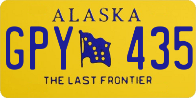 AK license plate GPY435