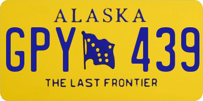 AK license plate GPY439