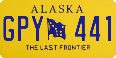 AK license plate GPY441