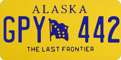 AK license plate GPY442