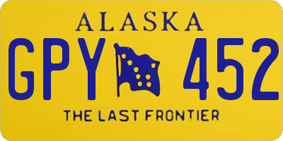 AK license plate GPY452