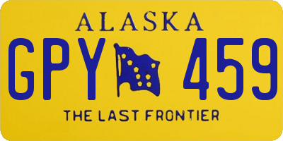 AK license plate GPY459