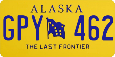 AK license plate GPY462