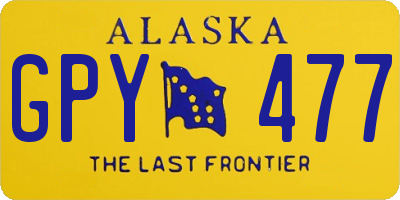 AK license plate GPY477