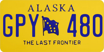 AK license plate GPY480