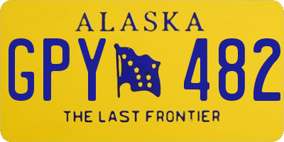 AK license plate GPY482