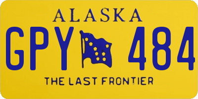AK license plate GPY484
