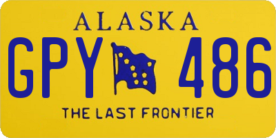 AK license plate GPY486