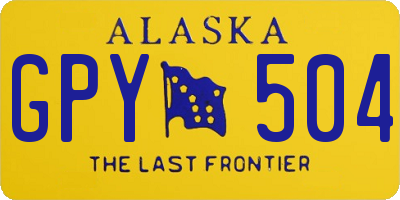AK license plate GPY504