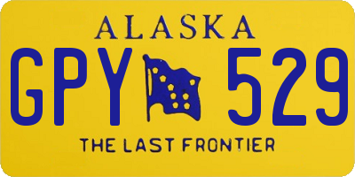 AK license plate GPY529