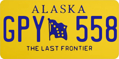 AK license plate GPY558